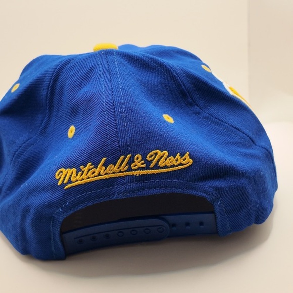 VTG 80/90s 3D SPELLOUT Mitchell & Ness Denver Nuggets NBA Hat Cap EMBROIDERED - Picture 3 of 8